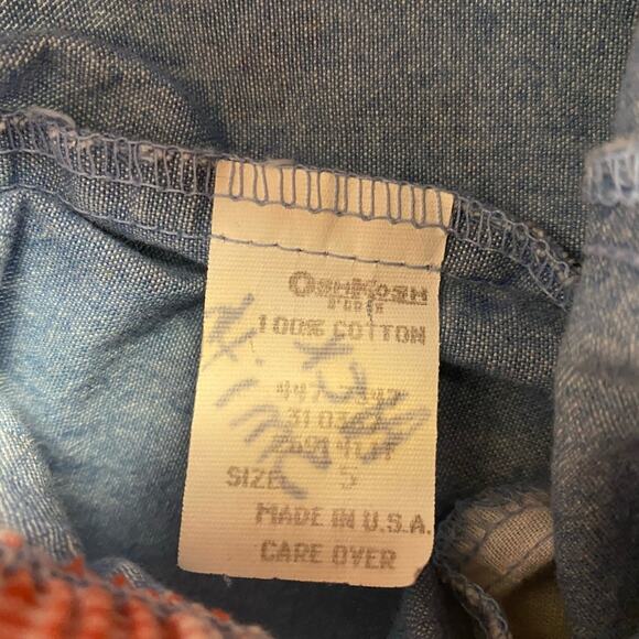 Rare Vintage 90s Oshkosh B'gosh Girls Cherry Outfit Pants T Shirt Size 5 - Picture 8 of 9